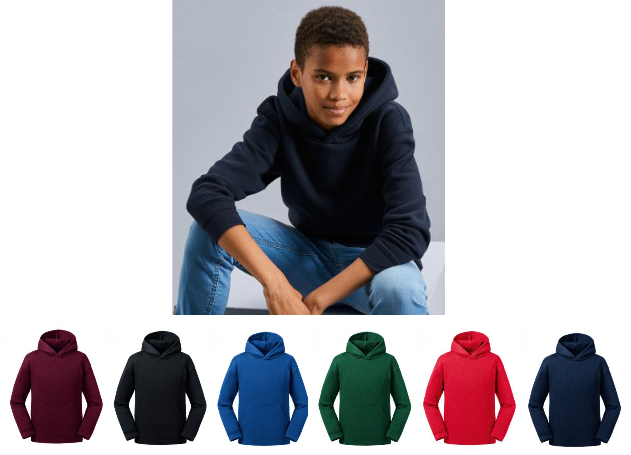 265B Russell Kids Authentic Hooded Sweatshirt